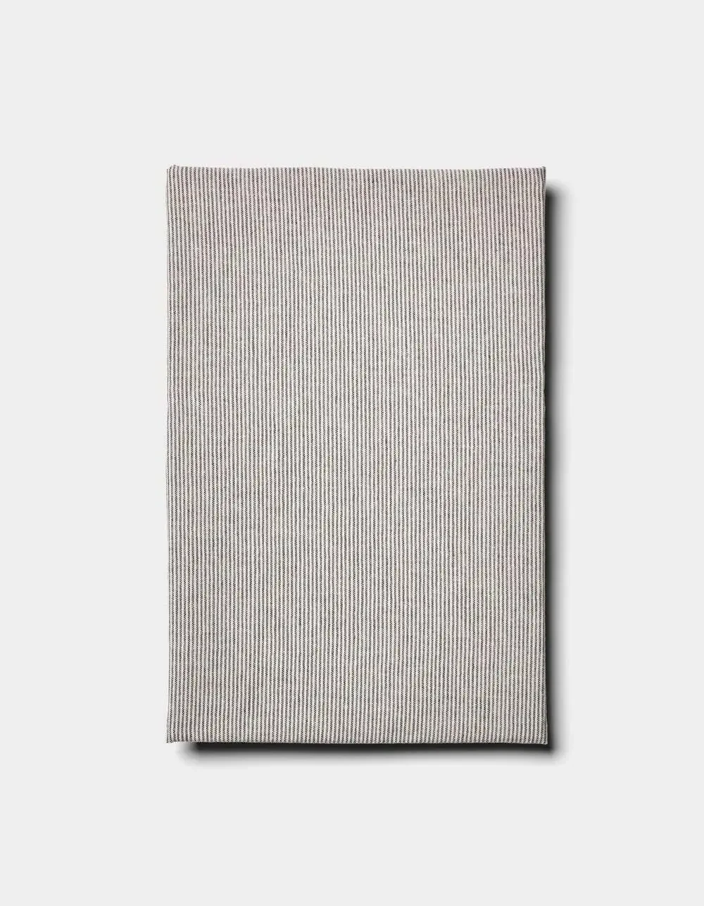 Cozy Earth Baja King Duvet Cover in Alabaster with Oceanside Stripe